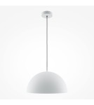 Pendant lamps - Maytoni Basic colors Hemisphere Pendant Lamp 1xE27 40W White MOD168PL-01W - product 4