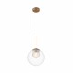 Maytoni Basic form Lampa Wisząca Szklana 1xG9 20W Złoty MOD521PL-01G3