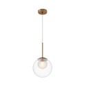 Maytoni Basic form Lampa Wisząca Szklana 1xG9 20W Złoty MOD521PL-01G3