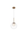 Maytoni Basic form Lampa Wisząca Szklana 1xG9 20W Złoty MOD521PL-01G3
