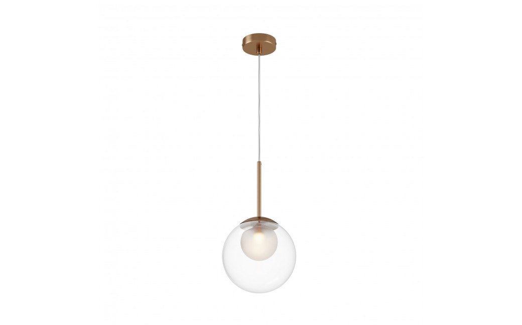 Maytoni Basic form Lampa Wisząca Szklana 1xG9 20W Złoty MOD521PL-01G3