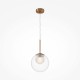 Maytoni Basic form Lampa Wisząca Szklana 1xG9 20W Złoty MOD521PL-01G3