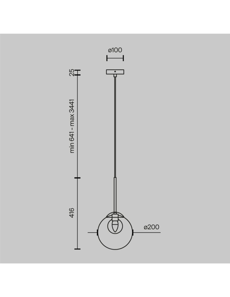 Pendant lamps - Maytoni Basic form Glass Pendant Lamp 1xG9 20W Gold MOD521PL-01G3. - product kolory-swiatla.pl 6