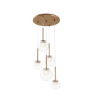 Pendant lamps - Maytoni Basic form Glass Pendant Lamp 5xG9 20W Gold MOD521PL-05G. - product 1