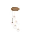 Maytoni Basic form Glass Pendant Lamp 5xG9 20W Gold MOD521PL-05G.