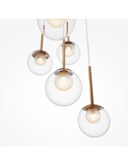 Maytoni Basic form Lampa Wisząca Szklana 5xG9 20W Złoty MOD521PL-05G - produkt 2