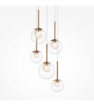 Pendant lamps - Maytoni Basic form Glass Pendant Lamp 5xG9 20W Gold MOD521PL-05G. - product 3