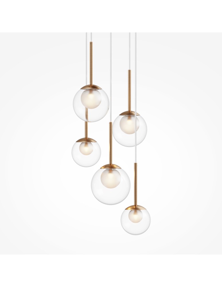 Pendant lamps - Maytoni Basic form Glass Pendant Lamp 5xG9 20W Gold MOD521PL-05G. - product kolory-swiatla.pl 3