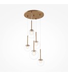 Pendant lamps - Maytoni Basic form Glass Pendant Lamp 5xG9 20W Gold MOD521PL-05G. - product 4