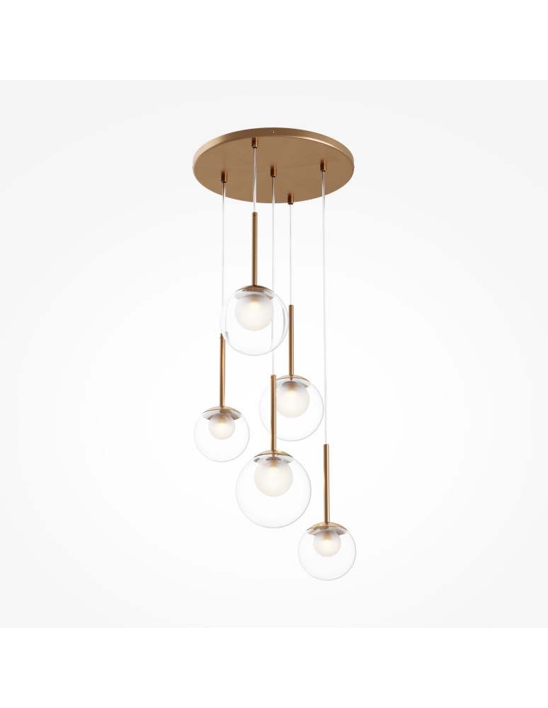 Pendant lamps - Maytoni Basic form Glass Pendant Lamp 5xG9 20W Gold MOD521PL-05G. - product kolory-swiatla.pl 4