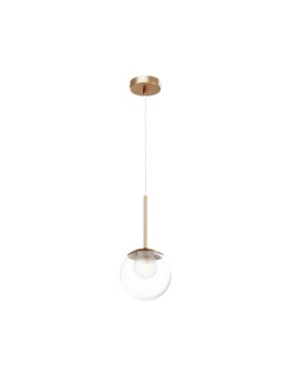 Maytoni Basic form Lampa Wisząca Szklana 1xG9 20W Złoty MOD521PL-01G1