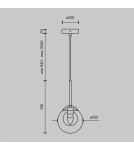 Pendant lamps - Maytoni Basic form Glass Pendant Lamp 1xG9 20W Gold MOD521PL-01G1 - product 7