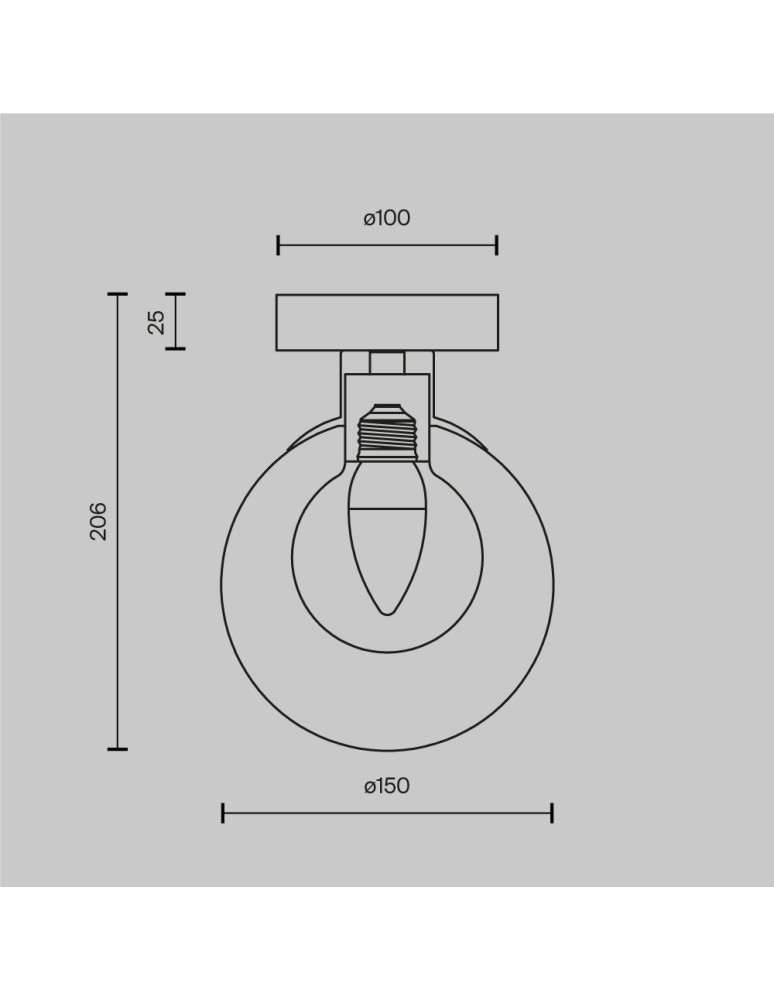 Wall lamps spheres - Maytoni Basic form Wall lamp/wall lamp 1xG9 20W Gold MOD521WL-01G1 - product kolory-swiatla.pl 6