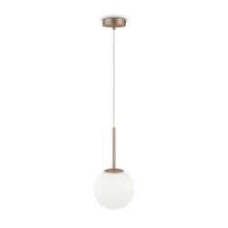 Maytoni Basic form Lampa Wisząca Szklana Kula 1xE14 40W Złoty MOD321PL-01G2