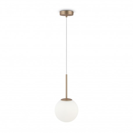 Maytoni Basic form Lampa Wisząca Szklana Kula 1xE14 40W Złoty MOD321PL-01G2