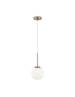 Maytoni Basic form Lampa Wisząca Szklana Kula 1xE14 40W Złoty MOD321PL-01G2