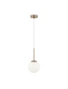 Maytoni Basic form Lampa Wisząca Szklana Kula 1xE14 40W Złoty MOD321PL-01G2