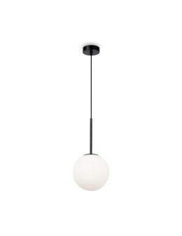 Maytoni Basic form Lampa Wisząca Szklana Kula 1xE14 40W Czarny MOD321PL-01B1