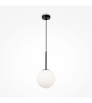 Pendant lamps - Maytoni Basic form Glass Ball Pendant Lamp 1xE14 40W Black MOD321PL-01B1. - product 4