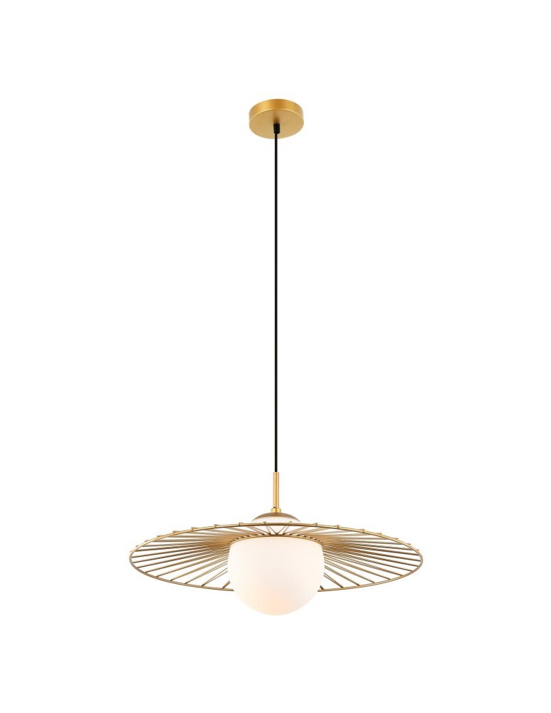 Loft pendant lamps - ITALUX Sally Gold Pendant 1xE27 40W MDM-4003/1 GD - product kolory-swiatla.pl 2