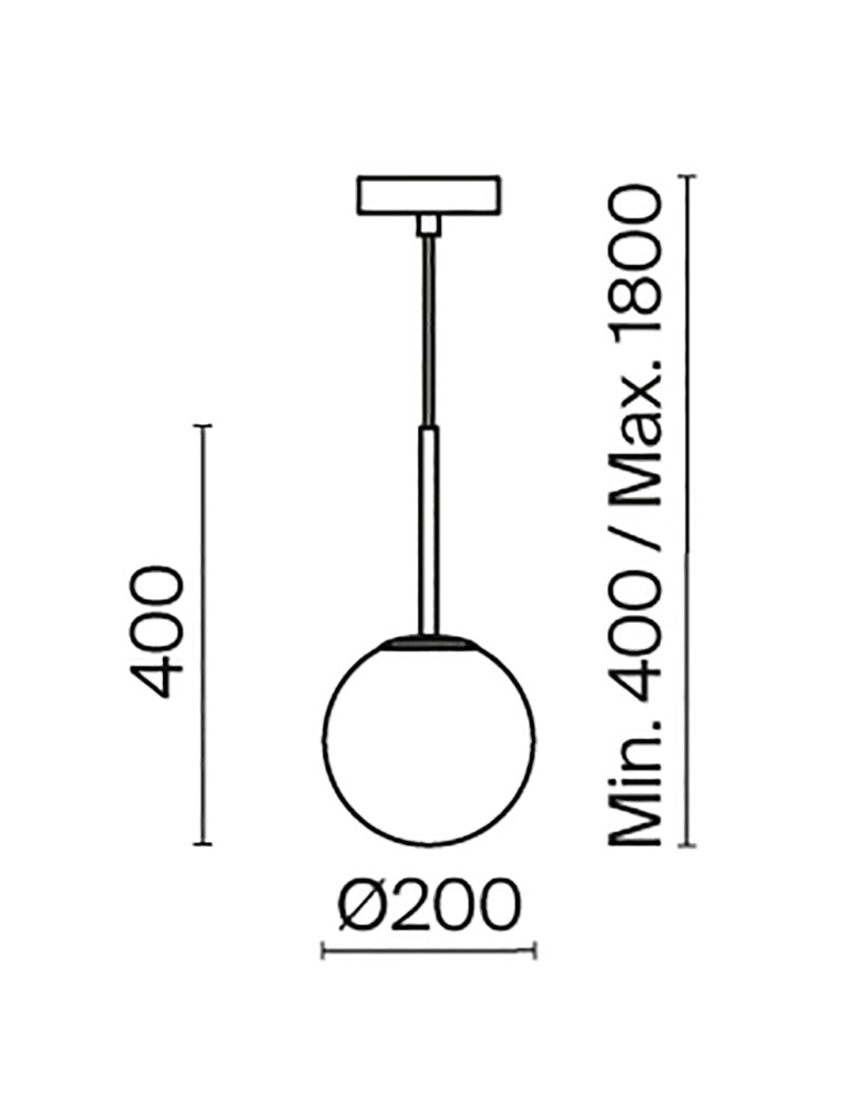 Pendant lamps - Maytoni Basic form Glass Ball Pendant Lamp 1xE14 40W Black MOD321PL-01B1. - product kolory-swiatla.pl 6