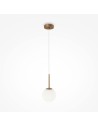 Maytoni Basic form Lampa Wisząca Szklana Kula 1xE14 40W Złoty MOD321PL-01G1