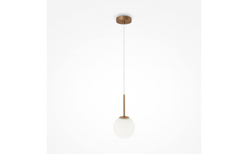 Maytoni Basic form Lampa Wisząca Szklana Kula 1xE14 40W Złoty MOD321PL-01G1