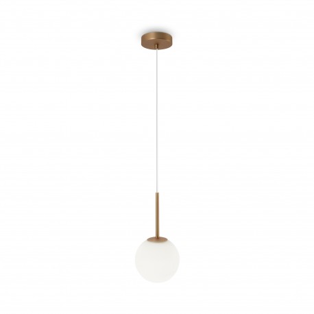 Maytoni Basic form Lampa Wisząca Szklana Kula 1xE14 40W Złoty MOD321PL-01G1