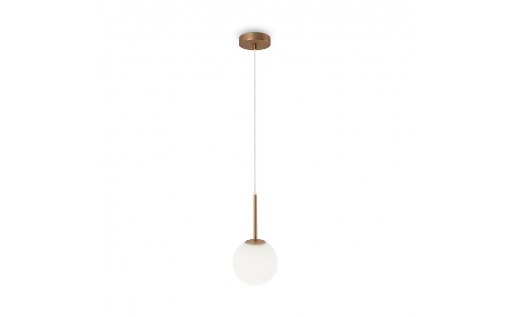 Maytoni Basic form Lampa Wisząca Szklana Kula 1xE14 40W Złoty MOD321PL-01G1