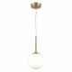 Maytoni Basic form Lampa Wisząca Szklana Kula 1xE14 40W Złoty MOD321PL-01G1