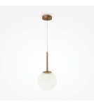 Pendant lamps - Maytoni Basic form Glass Ball Pendant Lamp 1xE14 40W Gold MOD321PL-01G3. - product 1