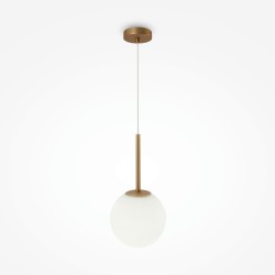 Maytoni Basic form Lampa Wisząca Szklana Kula 1xE14 40W Złoty MOD321PL-01G3