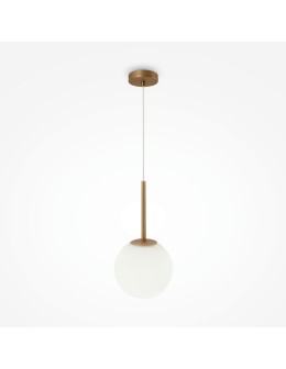 Maytoni Basic form Lampa Wisząca Szklana Kula 1xE14 40W Złoty MOD321PL-01G3
