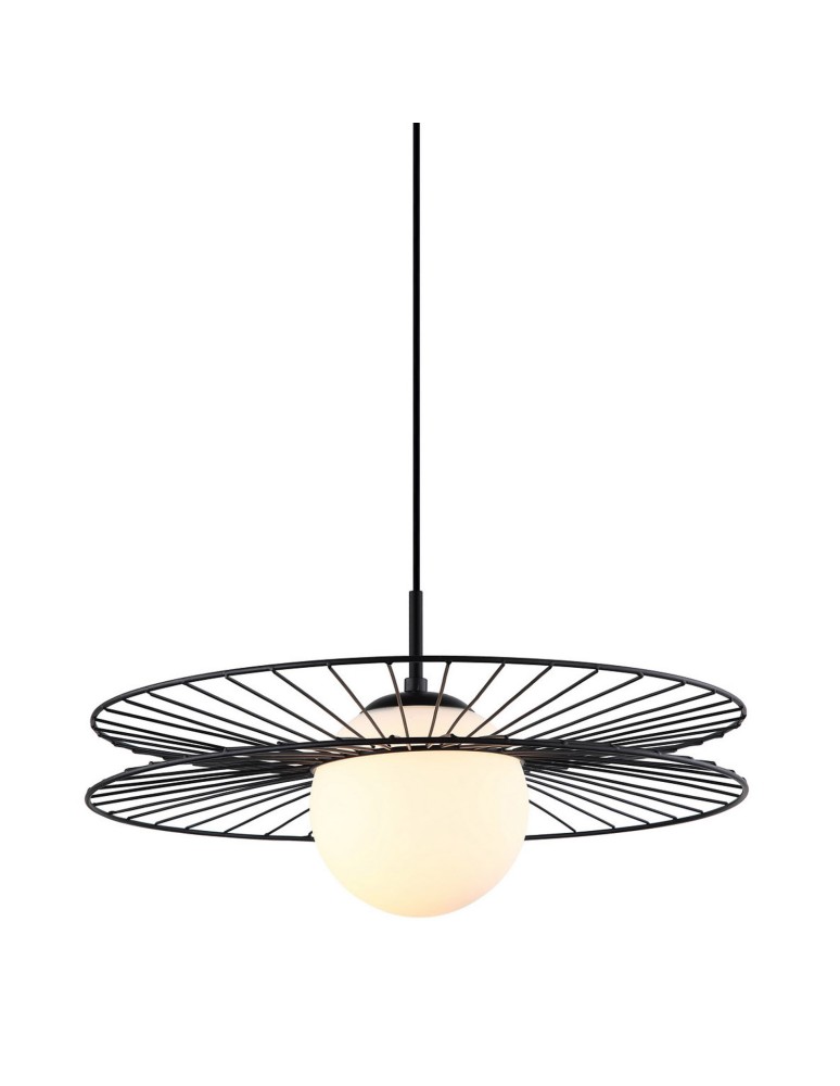 Loft pendant lamps - ITALUX Sandy Black Pendant 1xE27 40W MDM-4002/1 BK - product kolory-swiatla.pl 1