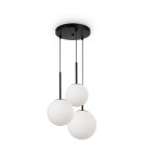 Pendant lamps - Maytoni Basic form Glass Ball Pendant Lamp 3xE14 40W Black MOD321PL-03B. - product 2