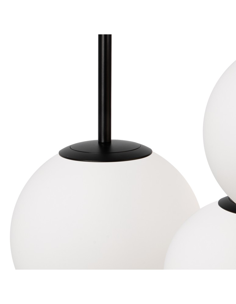 Pendant lamps - Maytoni Basic form Glass Ball Pendant Lamp 3xE14 40W Black MOD321PL-03B. - product kolory-swiatla.pl 3