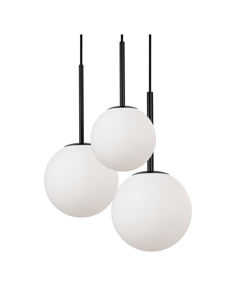 Pendant lamps - Maytoni Basic form Glass Ball Pendant Lamp 3xE14 40W Black MOD321PL-03B. - product kolory-swiatla.pl 4