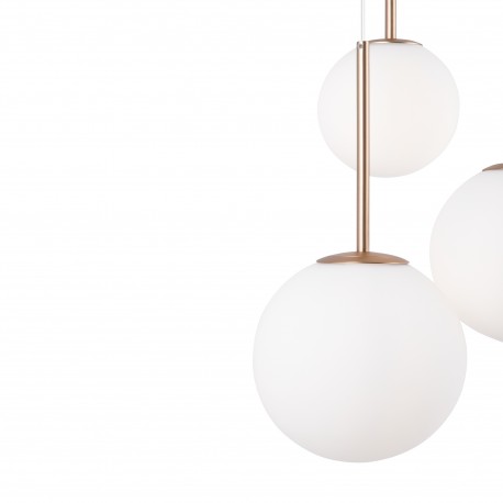 Maytoni Basic form Lampa Wisząca Szklane Kule 3xE14 40W Złoty MOD321PL-03G