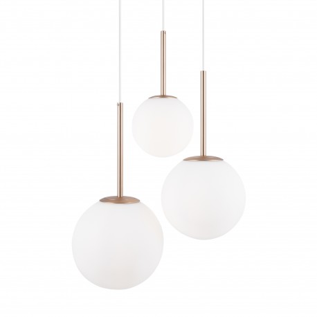 Maytoni Basic form Lampa Wisząca Szklane Kule 3xE14 40W Złoty MOD321PL-03G