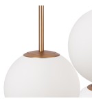 Pendant lamps - Maytoni Basic form Glass Ball Pendant Lamp 3xE14 40W Gold MOD321PL-03G1. - product 2