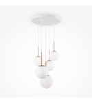 Pendant lamps - Maytoni Basic form Glass Ball Pendant Lamp 5xE14 40W Gold MOD321PL-05G. - product 1