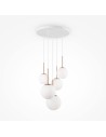 Maytoni Basic form Lampa Wisząca Szklane Kule 5xE14 40W Złoty MOD321PL-05G