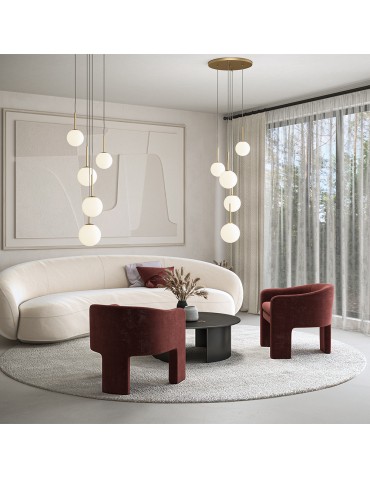 Maytoni Basic form Glass Ball Pendant Lamp 5xE14 40W Gold MOD321PL-05G. - product 2