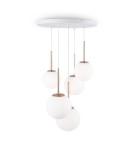 Pendant lamps - Maytoni Basic form Glass Ball Pendant Lamp 5xE14 40W Gold MOD321PL-05G. - product 3
