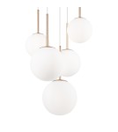 Pendant lamps - Maytoni Basic form Glass Ball Pendant Lamp 5xE14 40W Gold MOD321PL-05G. - product 6