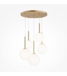 Pendant lamps - Maytoni Basic form Glass Ball Pendant Lamp 5xE14 40W Gold MOD321PL-05G1. - product 1