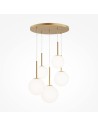 Maytoni Basic form Glass Ball Pendant Lamp 5xE14 40W Gold MOD321PL-05G1.