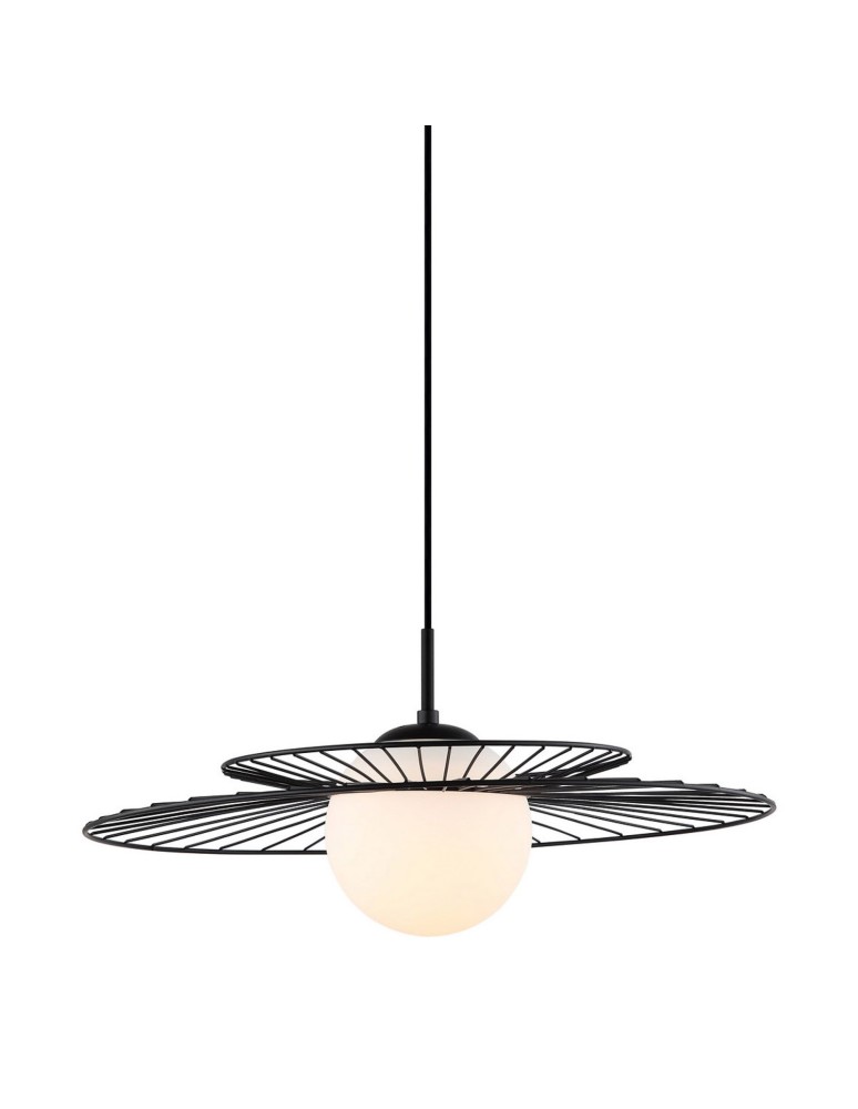Loft pendant lamps - ITALUX Sarah Black Pendant 1xE27 40W MDM-4000/1 BK - product kolory-swiatla.pl 1
