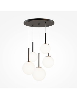 Maytoni Basic form Lampa Wisząca Szklane Kule 5xE14 40W Czarny MOD321PL-05B