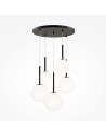 Maytoni Basic form Glass Ball Pendant Lamp 5xE14 40W Black MOD321PL-05B.